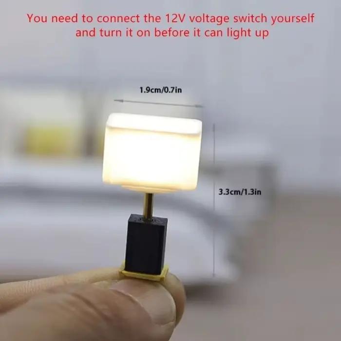 1 pièces 1:20 Miniature maison de poupée meubles bricolage lampe de bureau Style bureau lampe de Tab