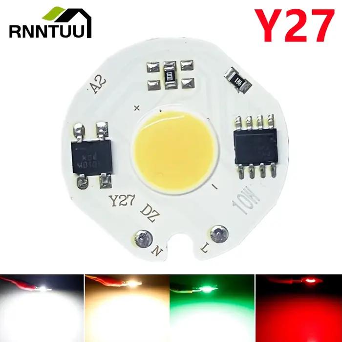 RnnTuu – puce LED COB, ampoule à haute luminosité, économie d'énergie, sans pilote, AC 220V 3W 5W 7W
