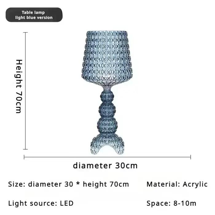 Lampe sur pied créative de design italien, acrylique creux, lumière moderne pour salon, chambre à co