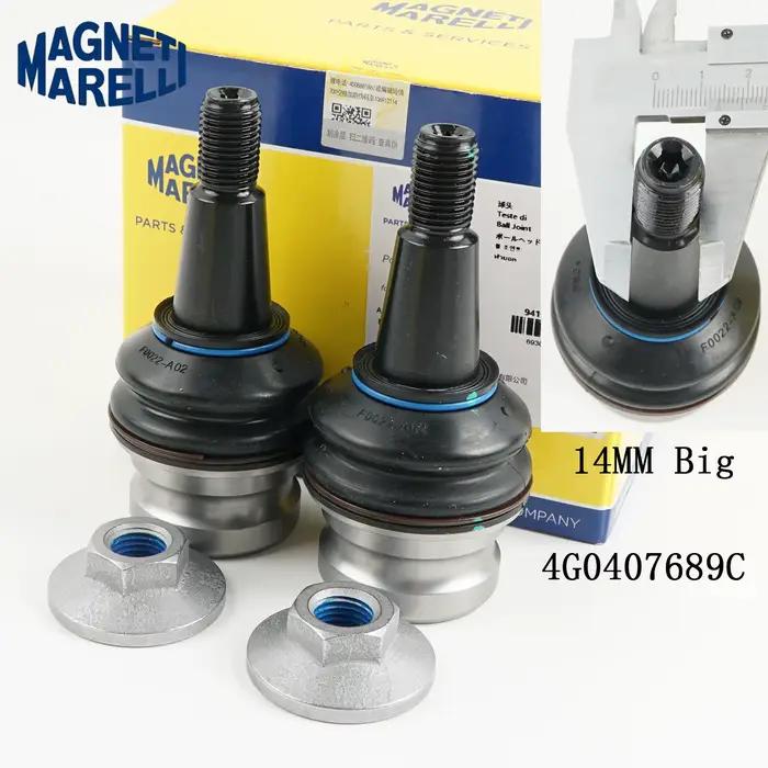 Ensemble de 2 bras de suspension inférieurs avant de haute qualité 4G0407689C avec rotule pour Audi