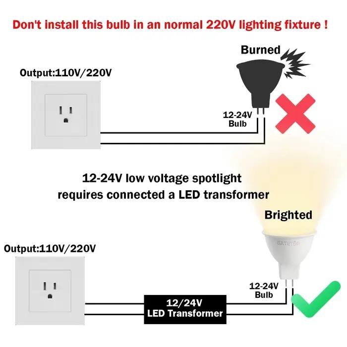 5 pièces LED projecteur MR16 ampoule GU5.3 120 degrés 38 degrés 7W 700lm AC DC 12V 24V Bombillas rem