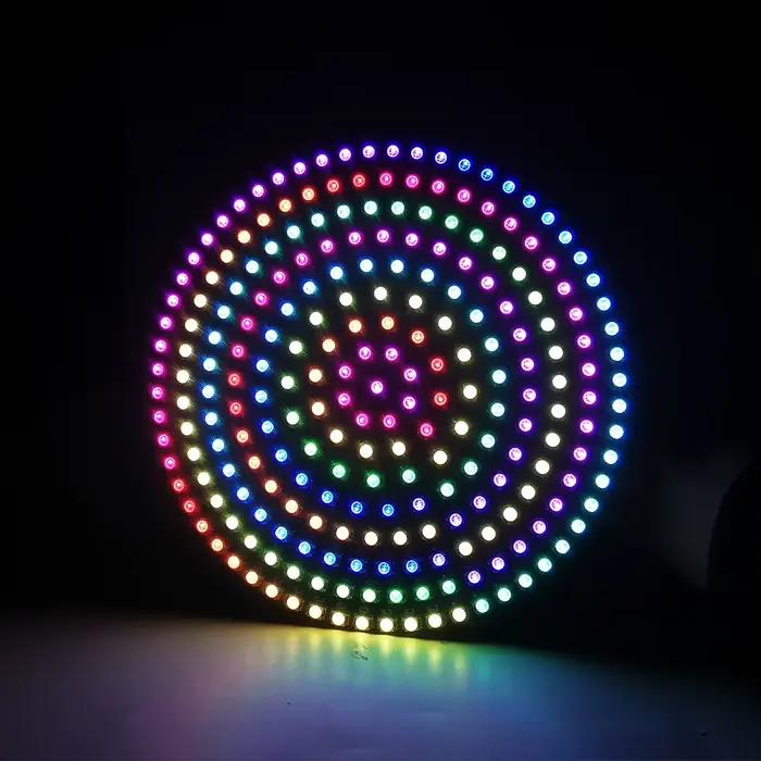 Anneau de pixels Led rond 5050 RGB, Module adressable individuellement Arduino, 60/88/93/148/181/241