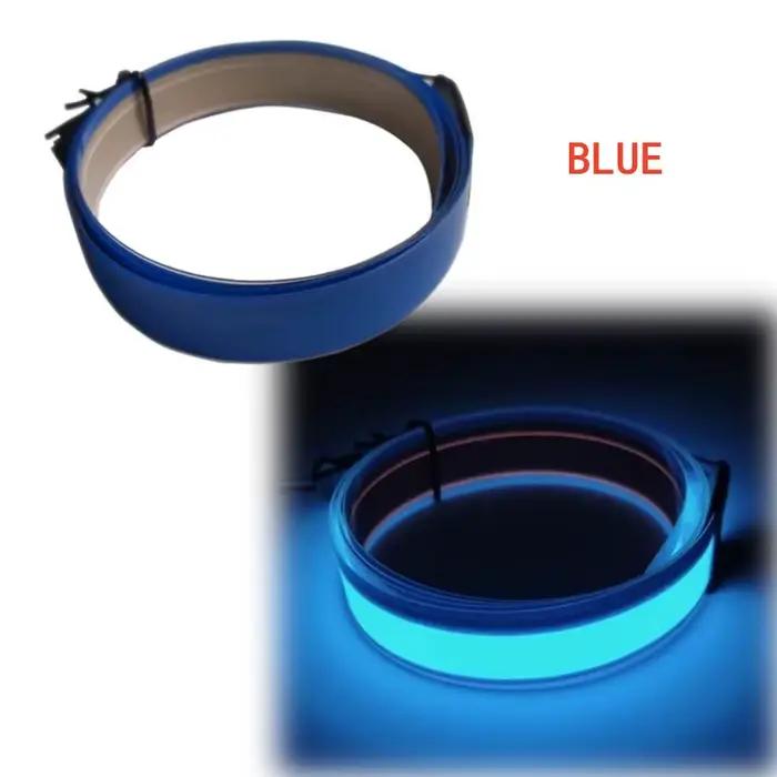 Bande lumineuse LED EL 1x100cm, pour bricolage, néon Flexible, corde lumineuse, décoration de fête,