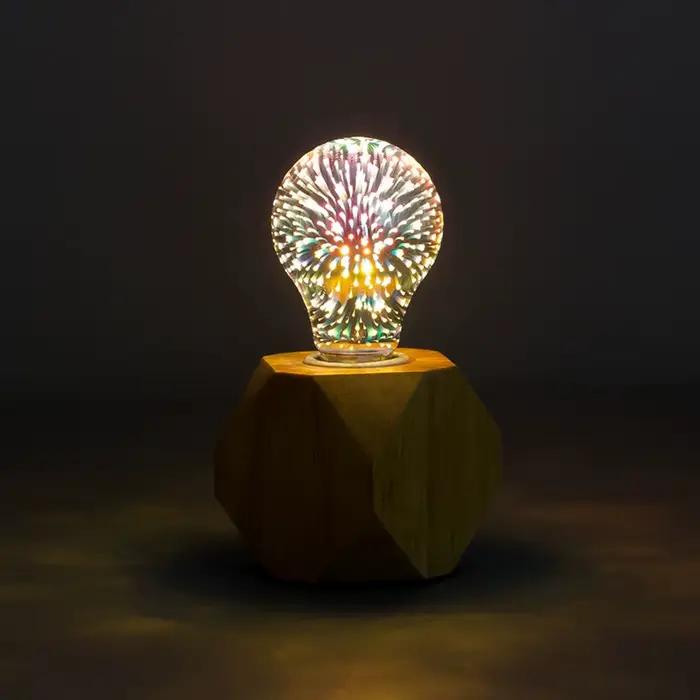 Lampe de feux d'artifice étoile vintage Edison, ampoule LED 3D, veilleuse de vacances, décoration de
