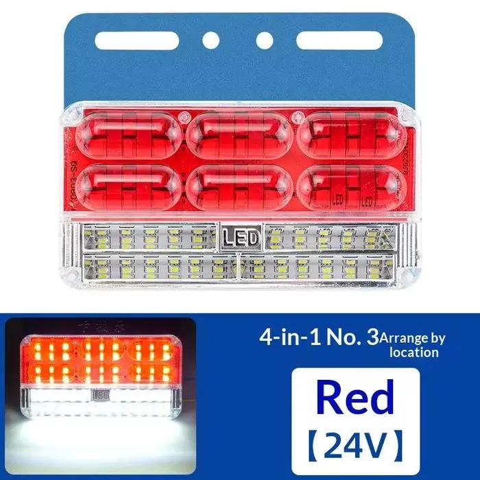 Feux latéraux de camion à LED, 7 rangées, super lumineux, anti-éblouissement, pour véhicule utilitai