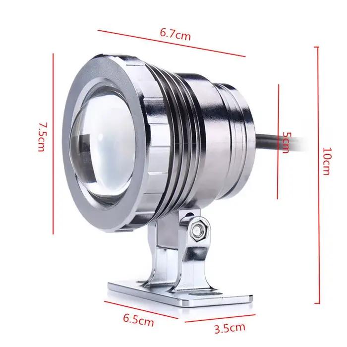Ampoule de projecteur LED sous-marine RGB AC 110V 220V DC 12V 15W 10W, lampe de paysage, projecteur,
