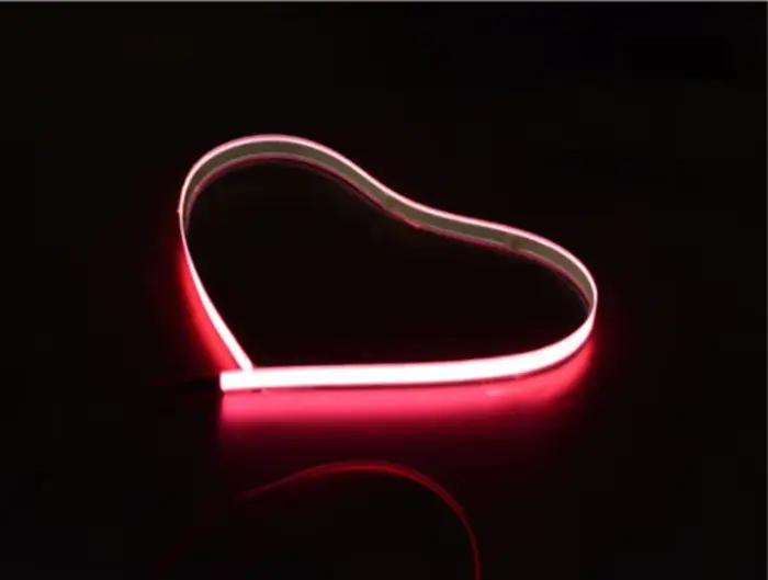 Bande lumineuse LED EL 1x100cm, pour bricolage, néon Flexible, corde lumineuse, décoration de fête,