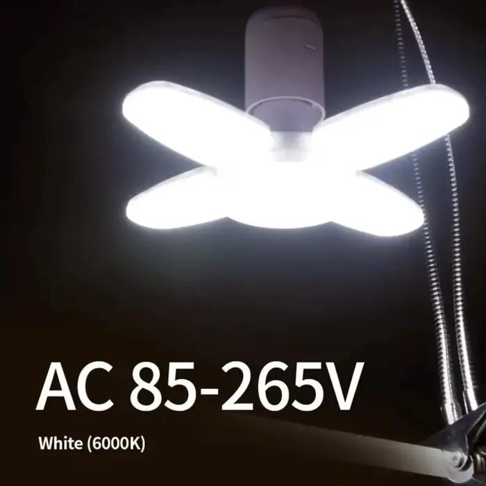 Ampoule LED en forme d'éventail E27 lampe à LED pliable 220V 110V 40 LED ampoules pour la maison pla