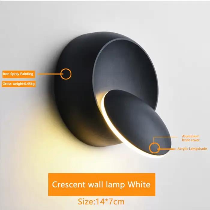 LED applique moderne 5W 350 degrés rotatif applique pour escaliers salon chambre applique murale bur