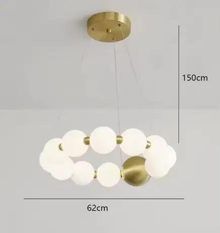 Lampes de plafond LED décoratives modernes pour chambre à coucher et salle à manger, luminaires susp