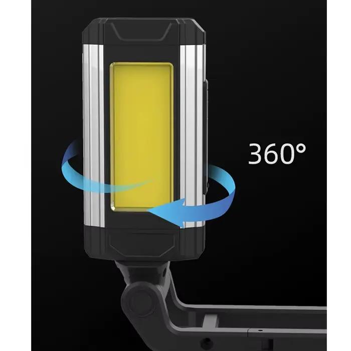 Lampe de travail magnétique COB Portable, lampe de poche LED Rechargeable, Super lumineuse, étanche,