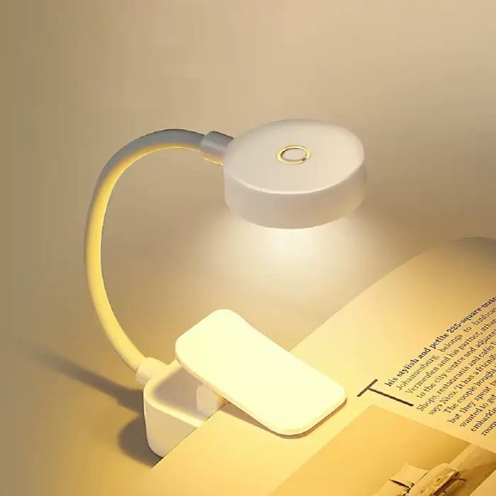 Mini lampe de lecture LED, lampe de table, lampe de lecture flexible à intensité réglable pour la le
