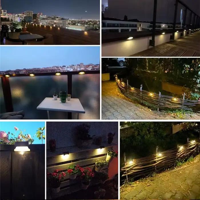 Lampes solaires LED étanches pour marches, extérieur, terrasse, rampe, escaliers, clôture, cour, Cat