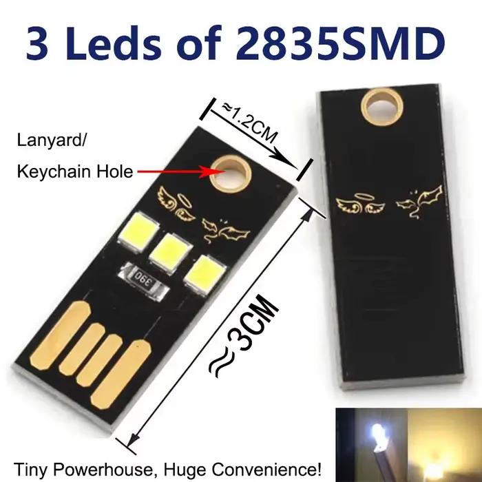 Petite lampe à prise USB Led veilleuse ordinateur puissance Mobile charge mini lampes de livre LED P