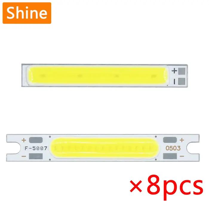 8 pièces LED COB lampe perles puce haute puissance 1W 3W 5W DC3V 9V 12V 15V pour LED voiture vélo la