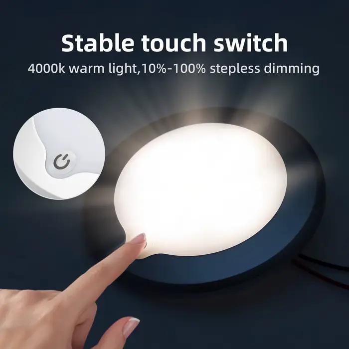 Plafonnier intérieur lumière LED à intensité variable Ultra-mince 3W RV plafonnier dôme interrupteur