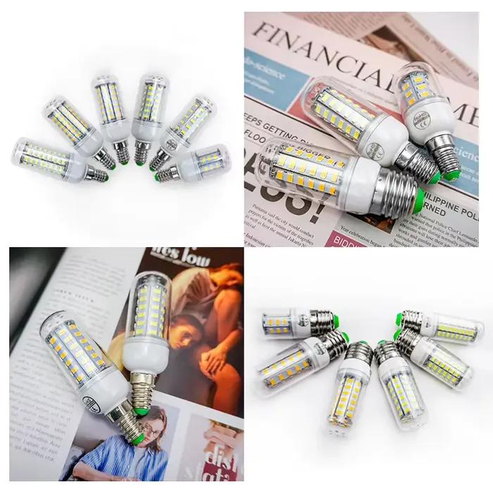 E27 LED ampoule lampes E14 maïs lumière 24 36 48 56 69 72leds haute luminosité Lampada AC 220V SMD 5