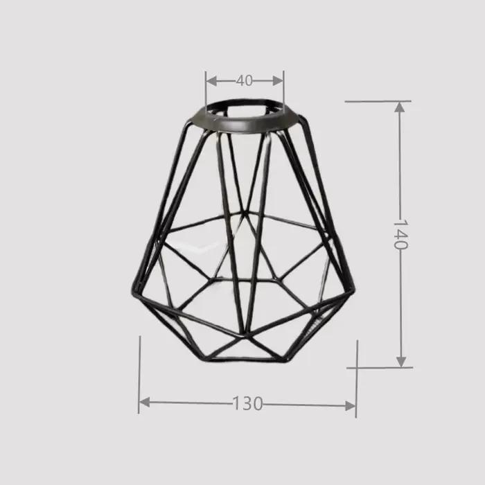 Abat-jour suspendu en fer, couverture de lampe suspendue, abat-jour de protection, pendentif suspend