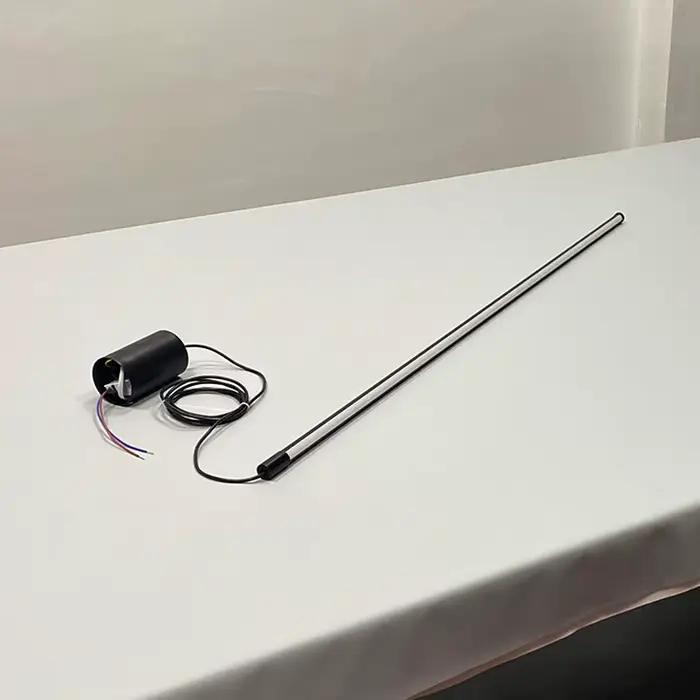 Moderne LED plus long pendentif lumières salle à manger chambre décor chevet fond noir suspension la