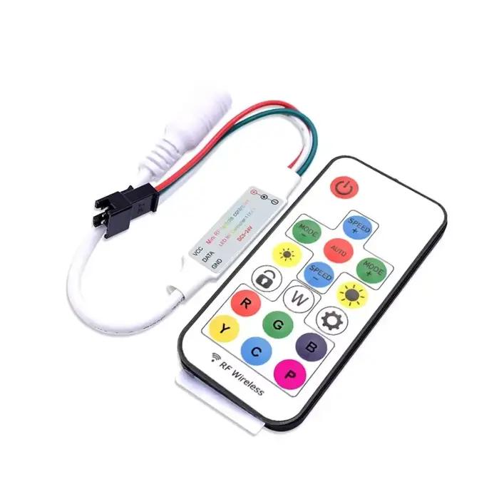 Contrôleur RGB WS2812B WS2811 SK6812 6803 6812 1903, variateur de bande LED RGB USB 5V 12V RF, téléc