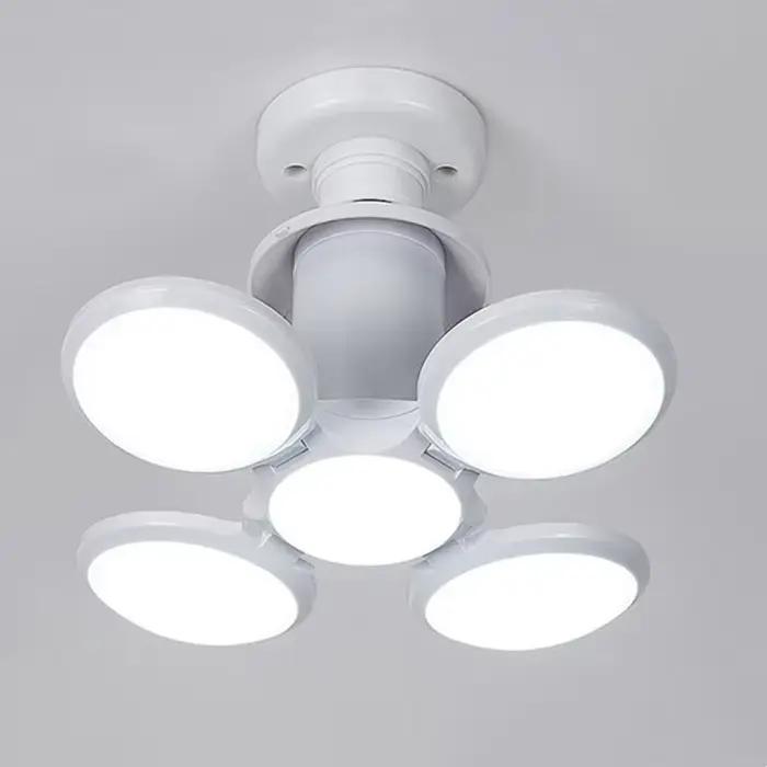 Ampoule LED E27 UFO pliable avec pales de ventilateur pour plafonnier, downlight, lampe de chevet et
