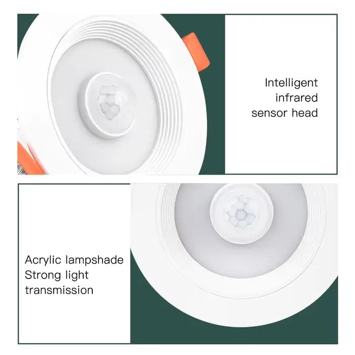 PIR capteur de mouvement Spot LED Downlight Lamparas 5W 10W 15W 20W maison intelligente LED Spot pou