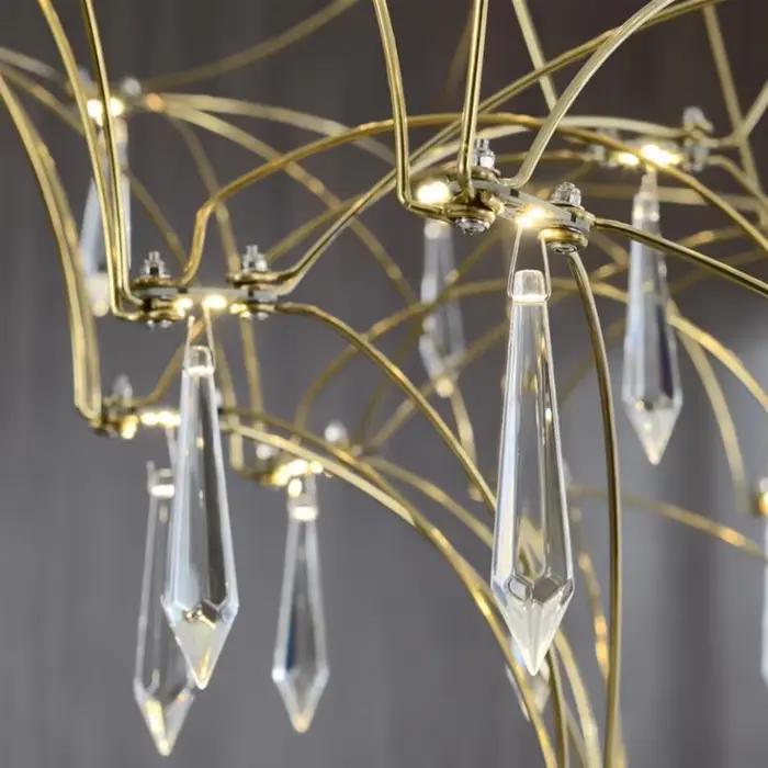 Luminaires de plafond pour salon, lustre en cristal de luxe pour chambre à coucher, restaurant, desi
