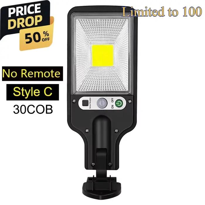 106/234LED lumière solaire COB applique capteur de mouvement lampe solaire étanche extérieure lumièr