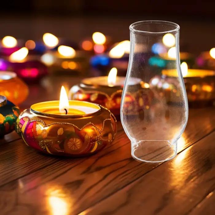 Abat-jour en verre de remplacement pour lampe à huile vintage, abat-jour transparent pour lampe Hurr