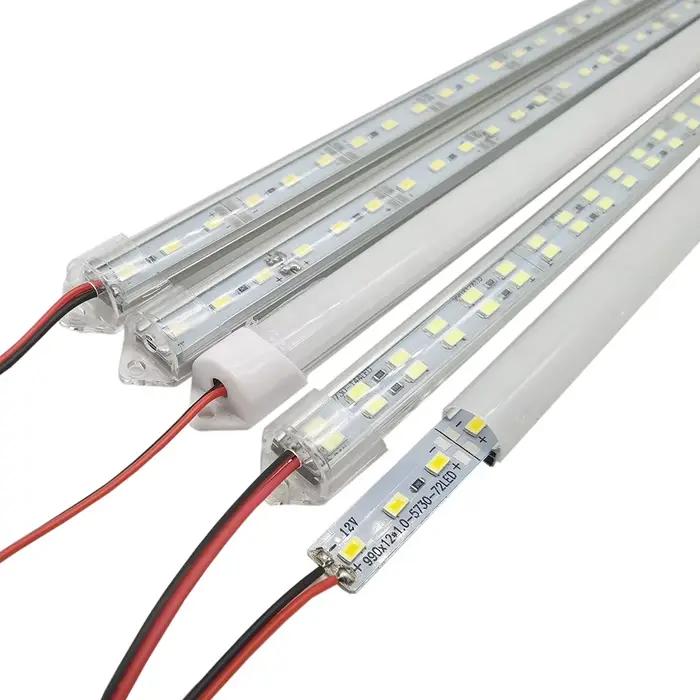 Bande Lumineuse LED Rigide pour Sous-meuble de Cuisine, Barres Rigides, Lampe Tubulaire pour Placard, SMD 5630, 12V, 24V, 20cm, 30cm, 33cm, 50cm, 5 Pièces/Lot