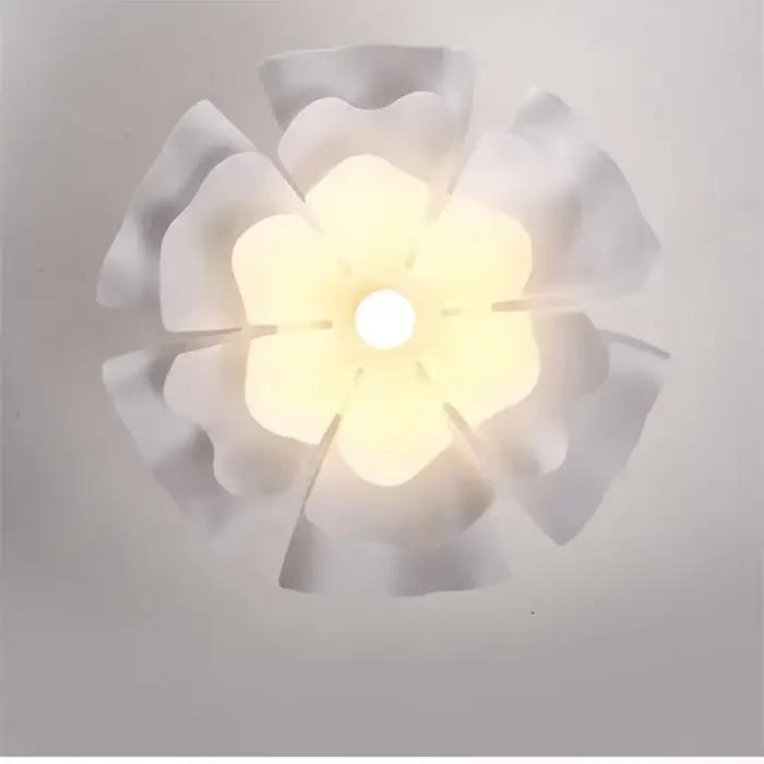 Plafonnier LED au Design Nordique Français en Forme de Cône Enrichi
