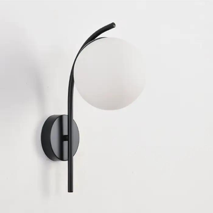Appliques murales d'intérieur LED pour la maison, chambre à coucher, salon, couloir, or et noir, avec ampoule E27, Luminaires d'éclairage de chevet