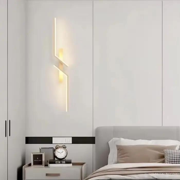 Lampe murale LED moderne avec variateur de lumière à distance pour salon