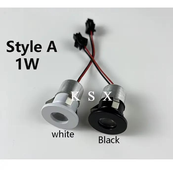 Mini Spot lumineux LED encastrable pour le plafond, 1/3W, 12v dc, avec découpe, éclairage de vitrine, AC85-265V mm