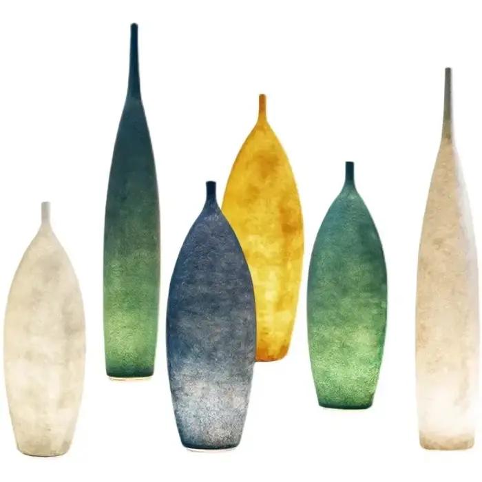 Lampadaire minimaliste nordique pour salon chambre chevet canapé Vase en résine lampe d'ambiance moderne créatif