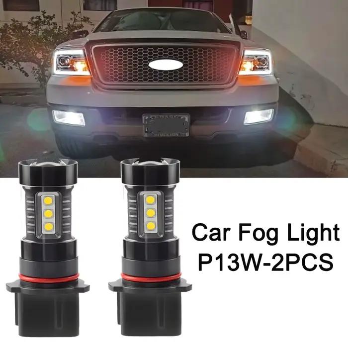 2 pièces P13W ampoule LED DC12V LED voiture antibrouillard conduite DRL feux de jour 6000K blanc 1760Lm phare automatique