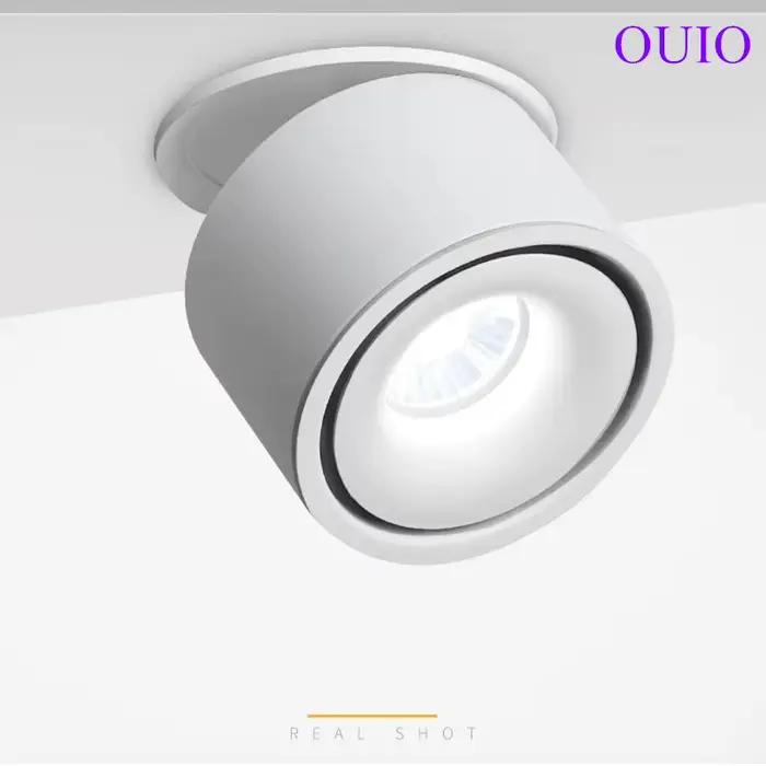 Spot lumineux LED nordique encastrable avec technologie COB pour le plafond