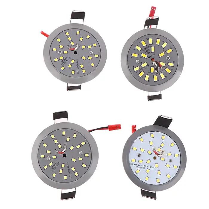 Spot Lumineux LED Encastrable pour le Plafond, avec Ampoule de Maïs, Double Forme Ronde, 5W, 220V, Nouveauté