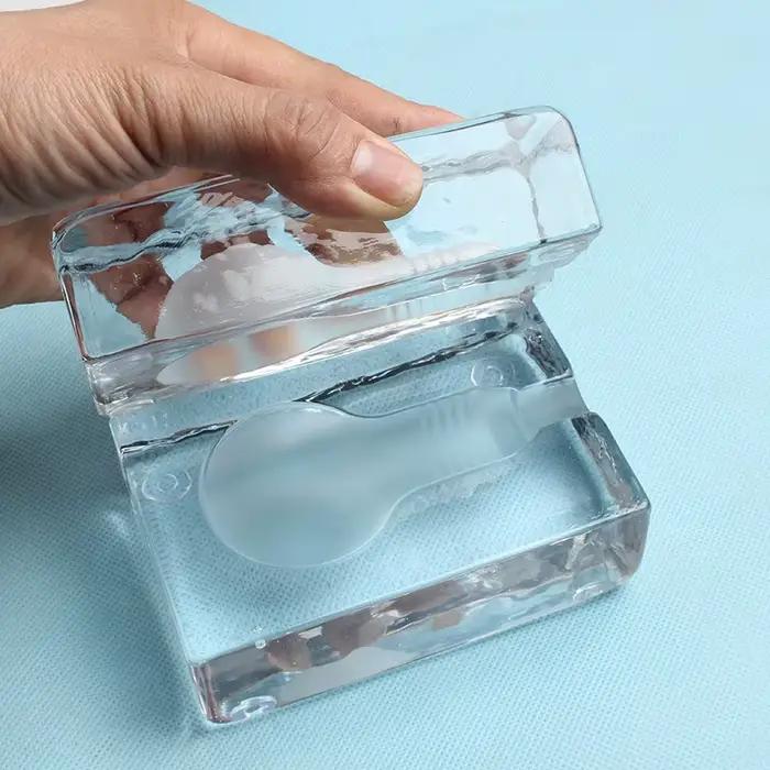 Lampe de Table LED en verre Transparent moderne