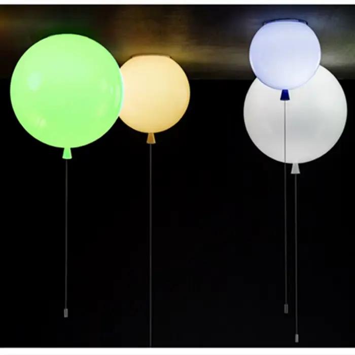Plafonnier ballon coloré moderne pour chambre à coucher