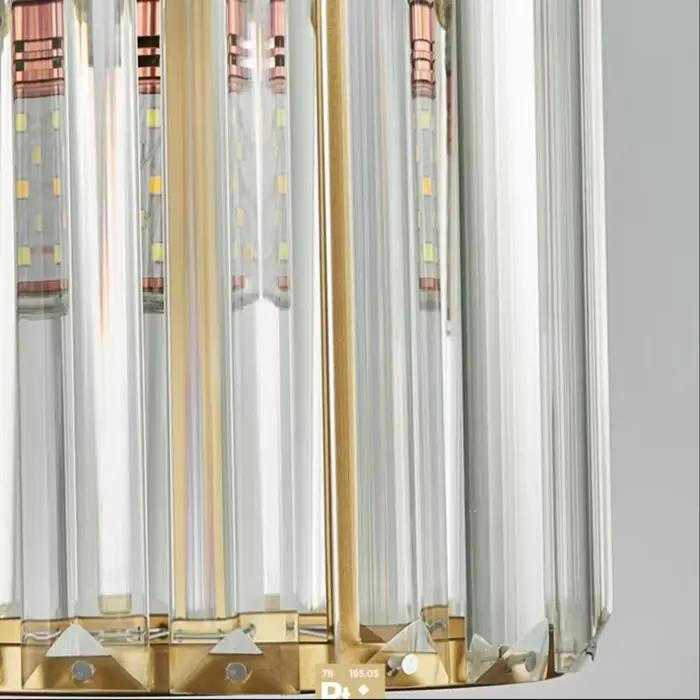 Plafonnier LED moderne en pierre de verre forgée pour salon chambre à coucher salle à manger hôtel chambre d'hôtel