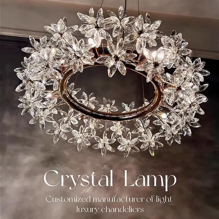 Lustre en cristal de luxe