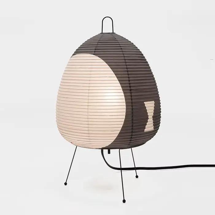 Style japonais trépied riz papier lampes de Table pour chambre Akari Noguchi Yong lanterne lampe Led lampe de bureau chevet salon décor