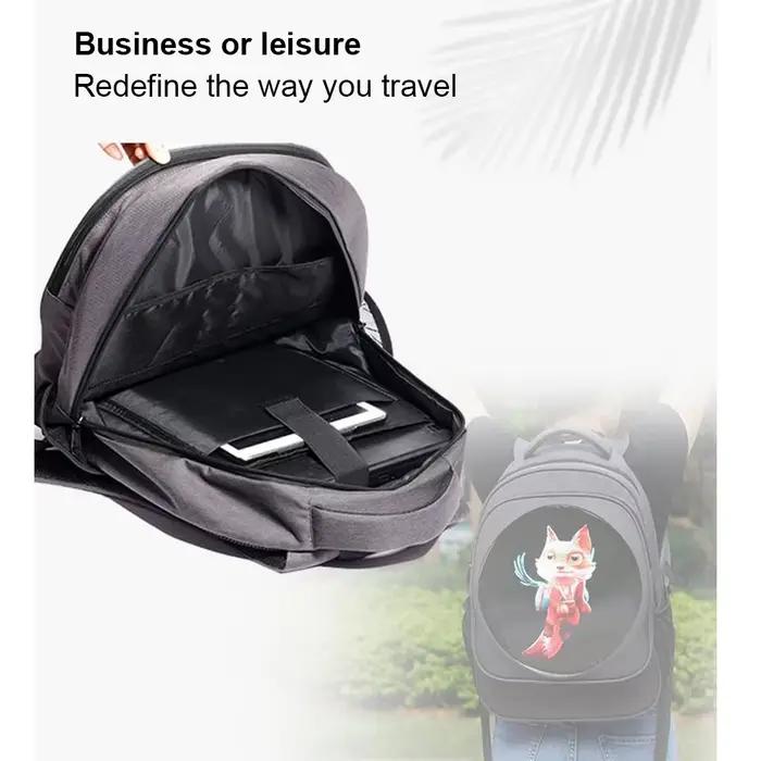 Projecteur d'hologramme 3D, ventilateur publicitaire, sac à dos, écran d'affichage LED, sac à bandoulière, lecteur de lampe holographique, mobile pour l'extérieur