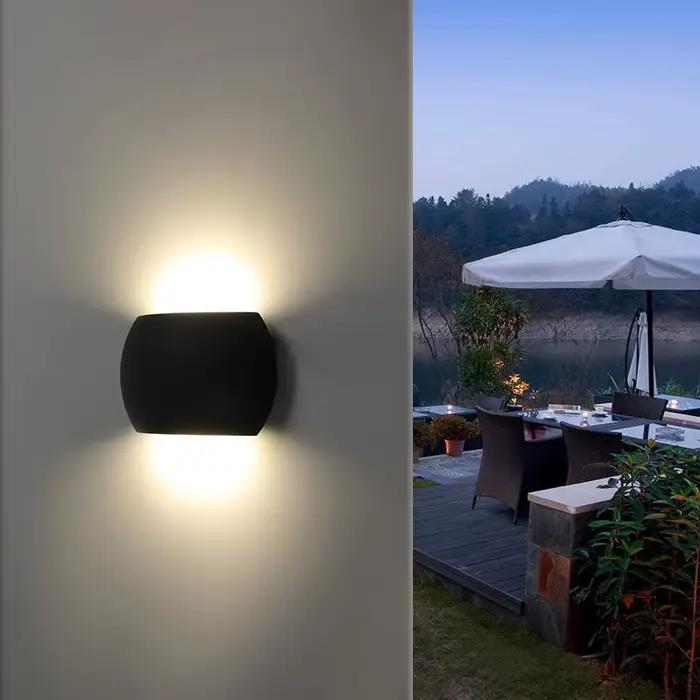 Applique murale LED, éclairage intérieur créatif étanche extérieur supérieur et inférieur, salon, chambre à coucher, lumière de cour