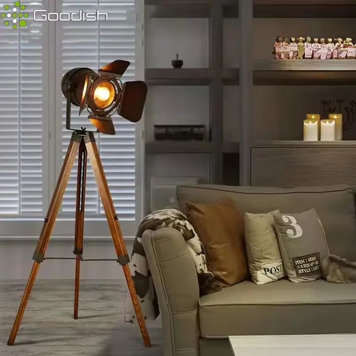 Moderne Bauhaus rétro économie d'énergie support sur pied lampadaire LED Art lumières créatives pour hall