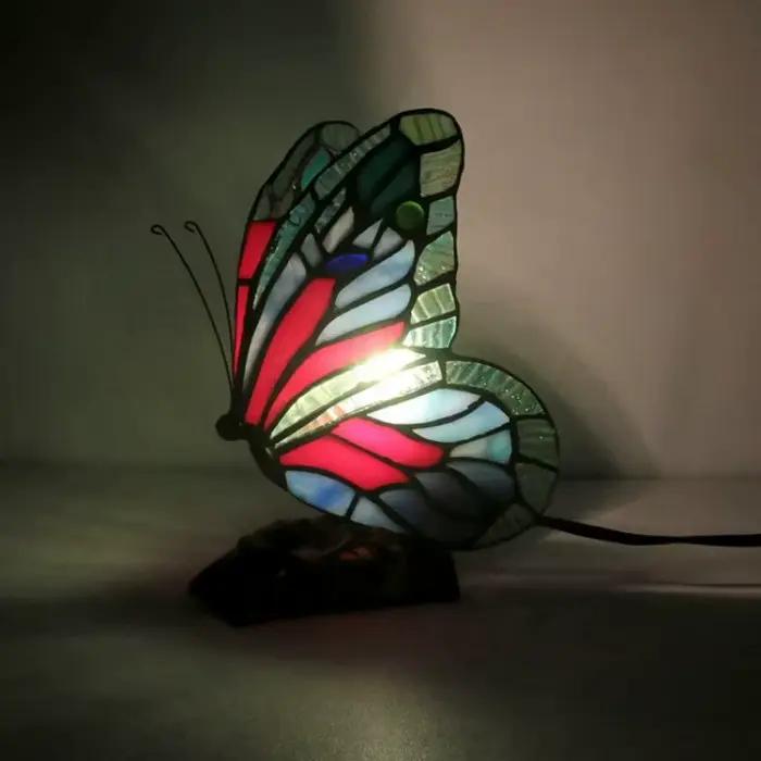 LongHuiJing-Vitrail Tiffany Butterfly LED