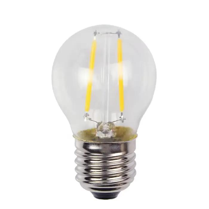 6 pcs/lot 4 w 8 w 12 w E27 E14 lampe à LED claire 220 v G45 LED ampoule chaud/froid blanc Filament Edison Globe boule lumière ampoule à économie d'énergie