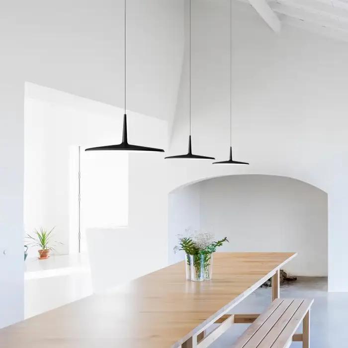 M Lampe suspendue moderne noire simple