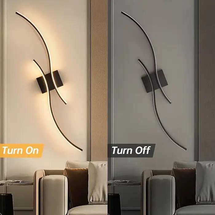 Lampes murales LED d'intérieur pour chevet chambre à coucher en aluminium nordique mur LED lumières applique murale luminaires pour Foyer cuisine